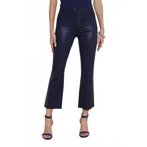 NEW L'AGENCE kendra high rise cropped flare jeans in midnight coated
